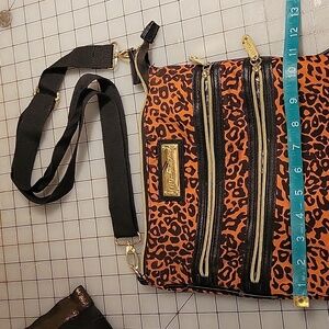 Betsey Johnson leopard crossbody